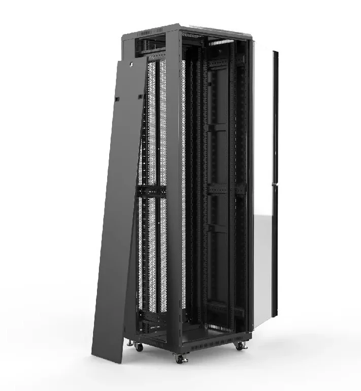 Rack KLIVES 19" 29U 600X800 Pta. Cristal y Puerta trasera perforada