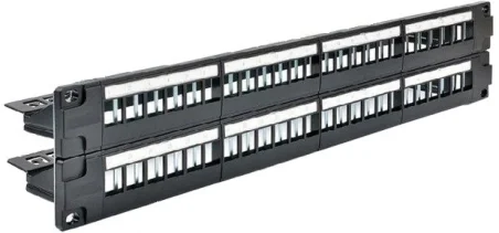Patchpanel 19" 2U 48 Huecos KEYSTONE Apantallado con Bandeja