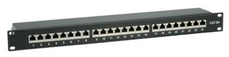 PATCHPANEL Cat6A FTP 19" 1U 24 PUERTOS