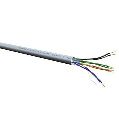 Cable CAT6A FTP 500 m LSZH Rígido COBRE 100%