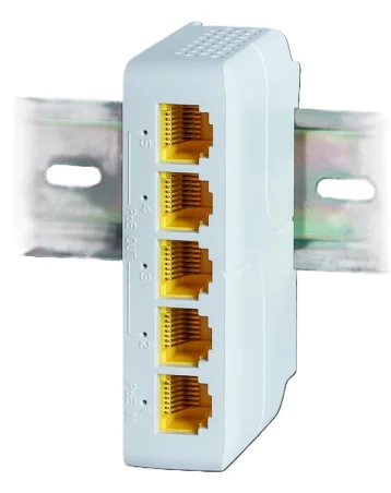 Extensor POE 4 Ptos. Gigabit Carril DIN