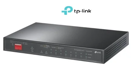 Switch Tp-Link 9 Ptos. Gigabit con PoE + de 8 puertos y 1 SFP