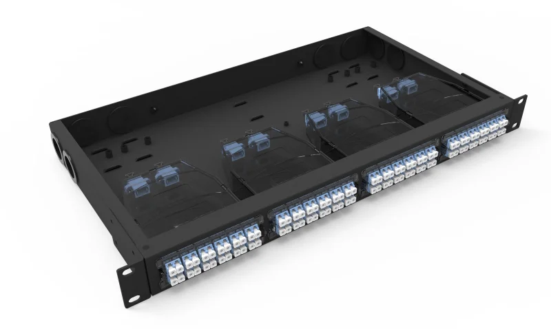 Bandeja Rack 19" 4 Puertos para Cassettes MPO