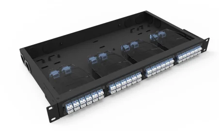 Bandeja Rack 19" 4 Puertos para Cassettes MPO