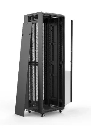 Rack KLIVES 19" 42U 600X600 Pta. Cristal y Puerta trasera perforada
