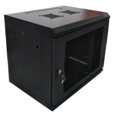 Rack Mural 19" 6U F450mm. Puerta Perforada