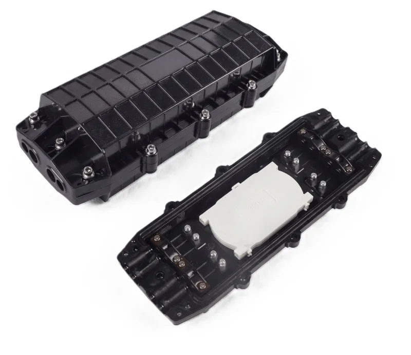 Caja enterrable para empalmes IP68 para 144 fibras