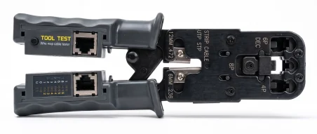 Tenaza Crimpadora 4/6/8 Pares con Tester
