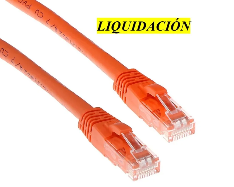Latiguillo CAT6 UTP 2m RJ45 Naranja (PVC) Liquidación