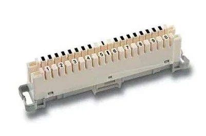 REGLETA DE CONEXION 10 PARES, de corte y prueba