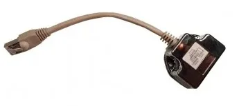 Doblador V/D RJ45 CAT5E UTP 1M/2H
