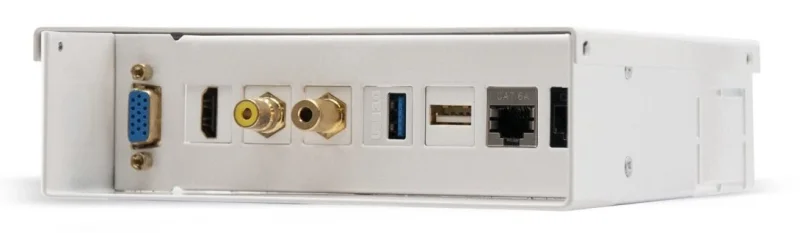 Caja de conexiones multimedia de pared 7 conectores