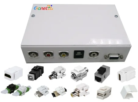 Caja multimedia vacia para 5 elementos + 1 VGA