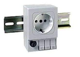 Enchufes schuko en formato carril DIN SF