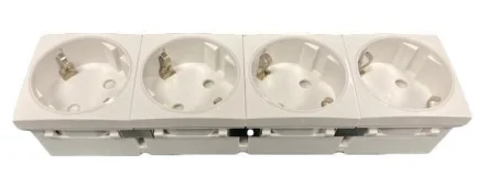 SHUCKO CUADRUPLE PARA PERFIL PLUS BLANCO