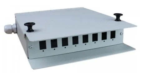 Caja fibra óptica metálica 8 conectores SC Simplex