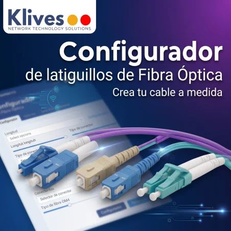Configurador Latiguillo Fibra óptica OM4 Dúplex 10 metros