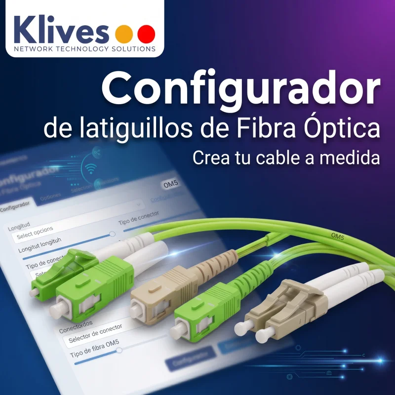 Configurador Latiguillo Fibra óptica OM5 Dúplex 3 metros