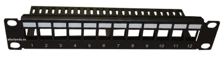 Patchpanel 10" 1U 12 Huecos KEYSTONE