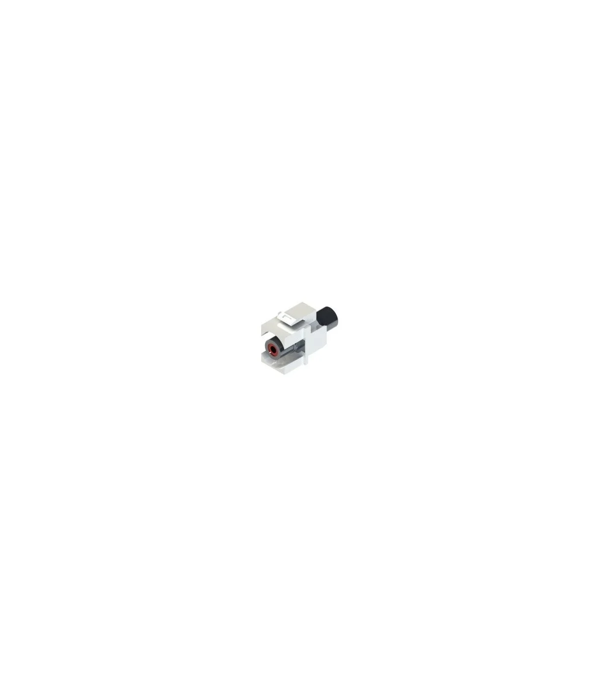 Adap. KEYSTONE RCA Rojo Hembra a MINI-JACK 3,5mm Hembra estereo