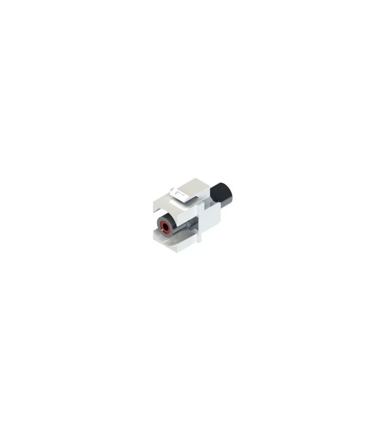 Adap. KEYSTONE RCA Rojo Hembra a MINI-JACK 3,5mm Hembra estereo