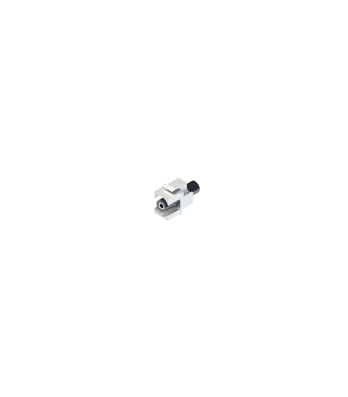 Adap. KEYSTONE RCA Blanco Hembra a MINI-JACK 3,5mm Hembra estereo