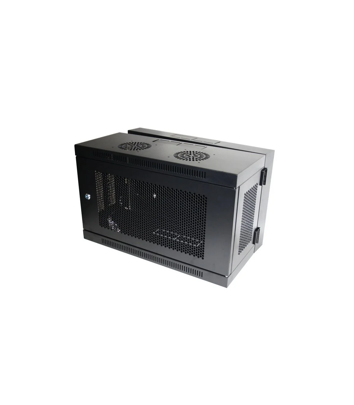 Rack Mural 19" 6U F450mm. Puerta Cristal. 19"