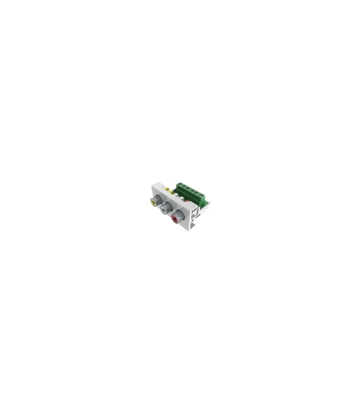 Módulo 22,5x45 3 RCA a placa con conect