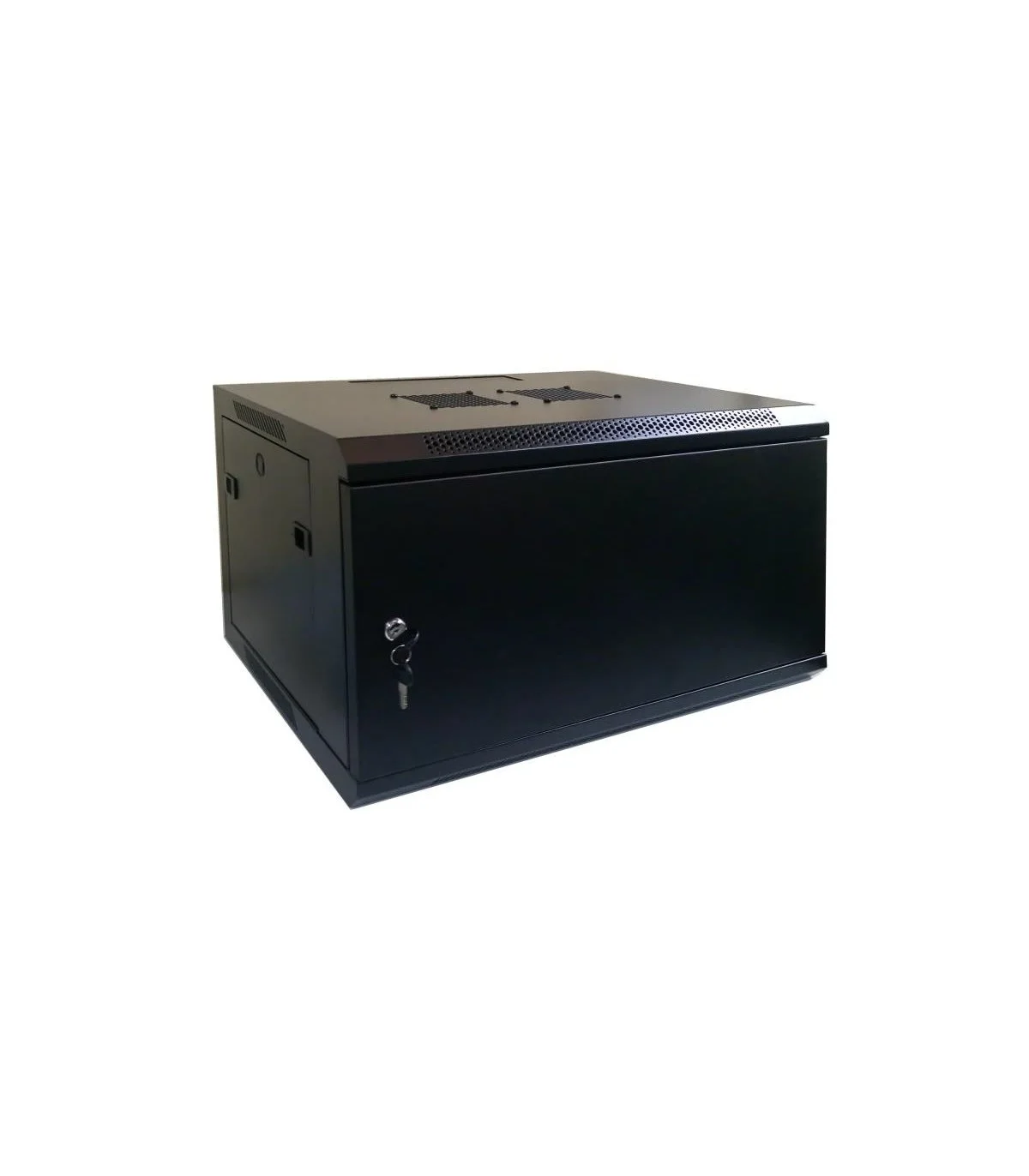Rack Mural 19" 9U F450 Puerta Metálica Ciega