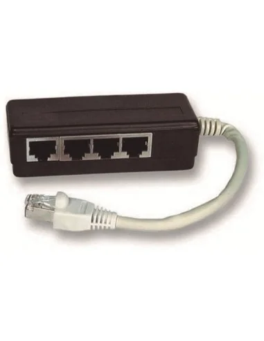 Multiplexor Cat 5 pasivo 4 salidas 1 entrada RJ45