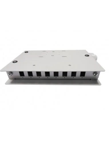 Caja fibra óptica metálica 8 fibras SC/ST Simplex ó 8 LC Dúplex