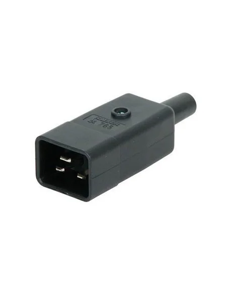 Conector IEC 320 C20 Macho Recto