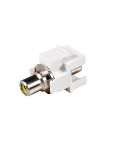 Adaptador H/H keystone RCA AMARILLO