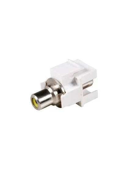 Adaptador H/H keystone RCA AMARILLO