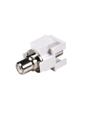 Adaptador H/H keystone RCA BLANCO
