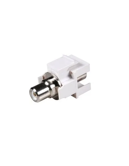 Adaptador H/H keystone RCA BLANCO