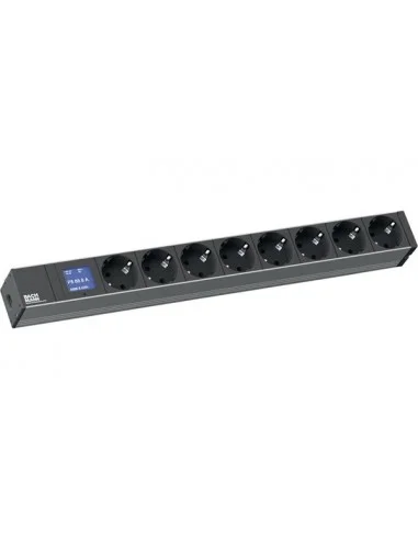Regleta 19" BACHMANN 8 Schuko. Monitorizable a nivel local.