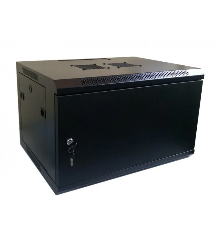 Rack Mural 19" 15U F450 Puerta Metálica Ciega