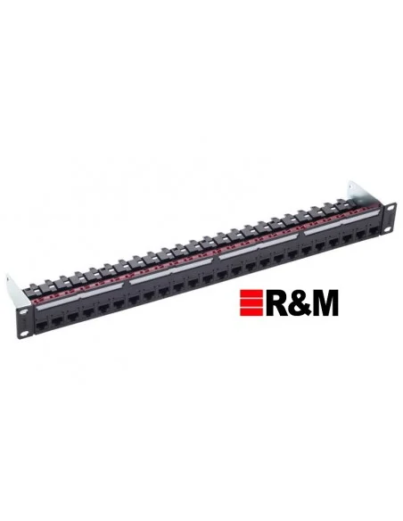 Patchpanel CAT6A 24 P. UTP R&M 19" 1U
