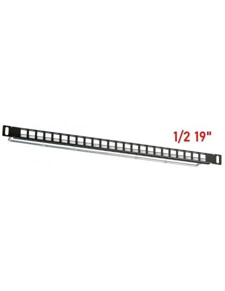Patchpanel 19"1/2U 24 Huecos KEYSTONE