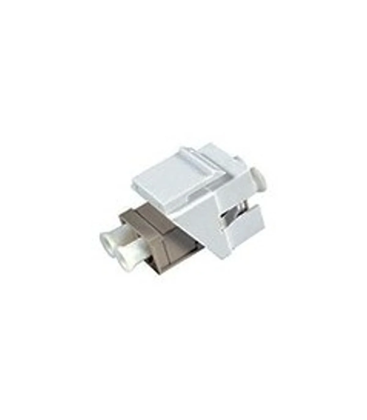 Adaptador vacío Keystone para conector tipo SC Simplex / LC Dúplex Blanco