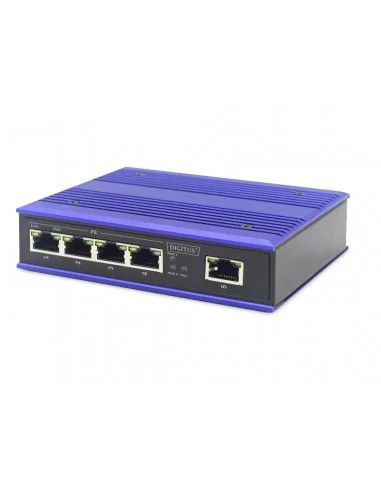 Switch 5 Ptos 10/100 Mbps. Carril DIN Industrial