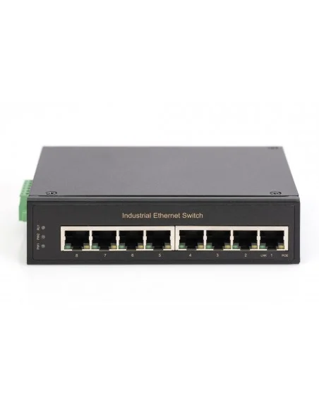 Switch 8 Ptos GIGA Carril DIN Industrial