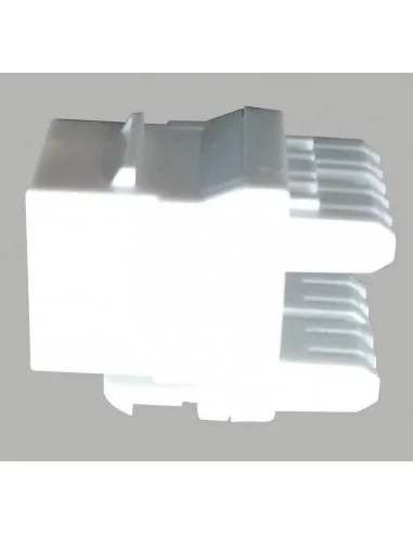 Conector RJ45 Hembra CAT6 180º Blanco