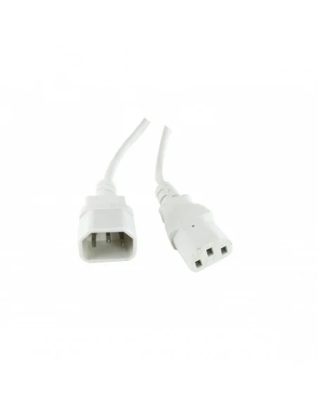 Cable Alimentación 1,8mts Blanco CPU a Monitor