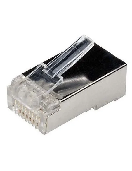 Conector RJ45 CAT6A FTP CON guía Externa bolsa 100 unidades.