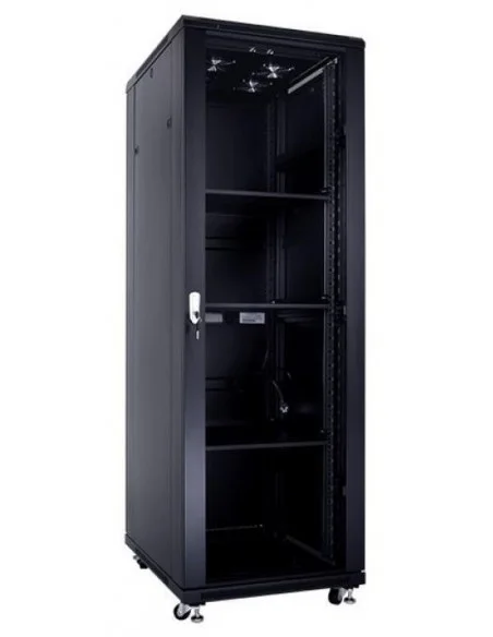 Rack 19" 32U 600x800 Pta. Cristal y Trasera Ciega