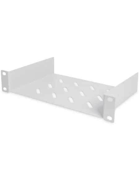 Bandeja 10" 1U  Mini Mural Fijacion Frontal Color Gris