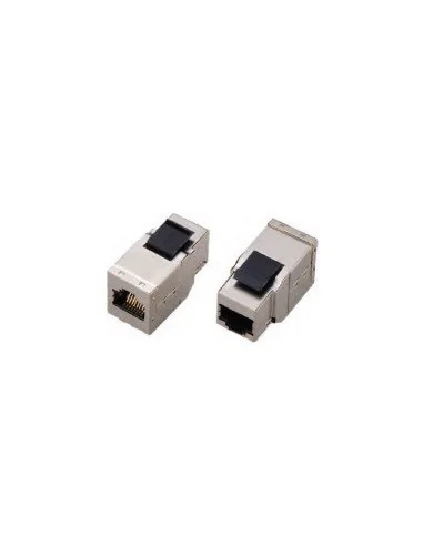 Conector RJ45 doble hembra CAT6A FTP para paneles parcheo
