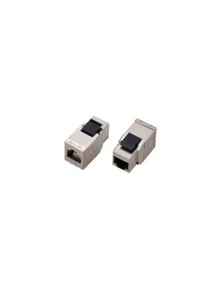 Conector RJ45 doble hembra CAT6A FTP para paneles parcheo